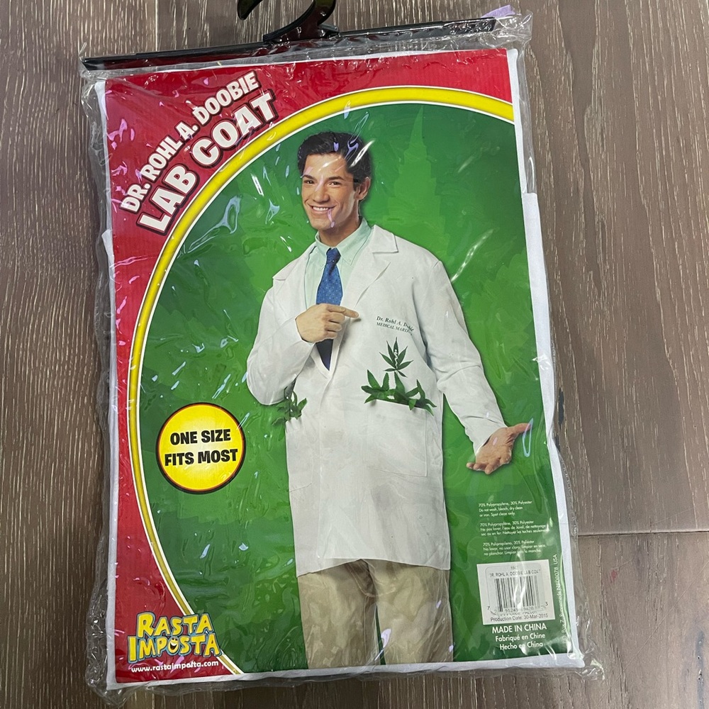 Rasta Imposta Dr. Rohl A. Doobie costume. Nwt. One size